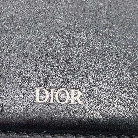 $1295 Authentic CHRISTIAN DIOR Made in ITALY Unisex Blue Bifold Long Wallet - Picture 11 of 13